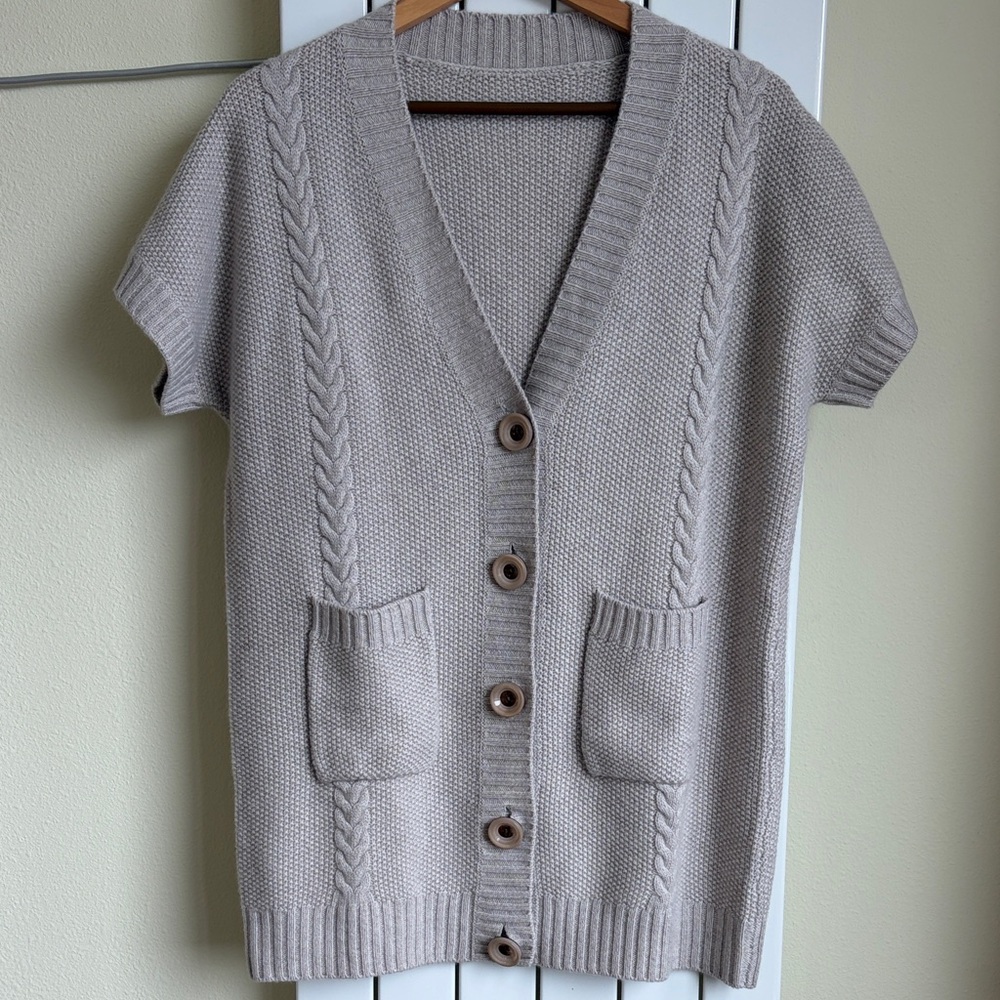 Wool & Cashmere Blended Long Vest